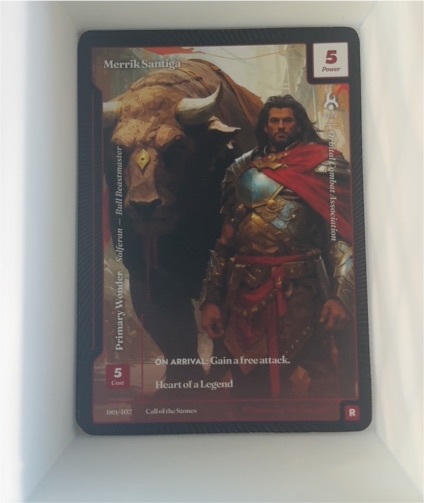 Wonders of the First 2025 #189 Merrik Santiga — front