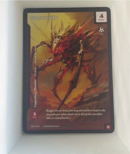 Wonders of the First 294/402 Spiny Justix Ebb — front
