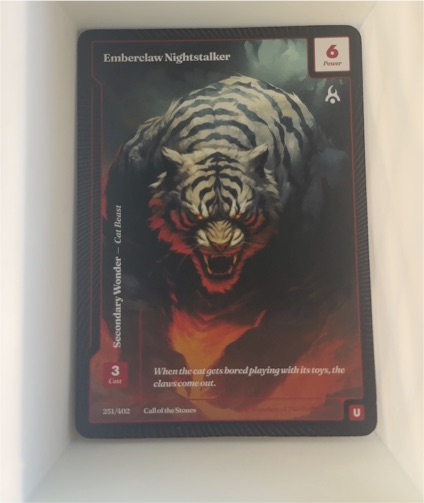 2023 Wonders of the First #231 Emberclaw Nightstalker — front