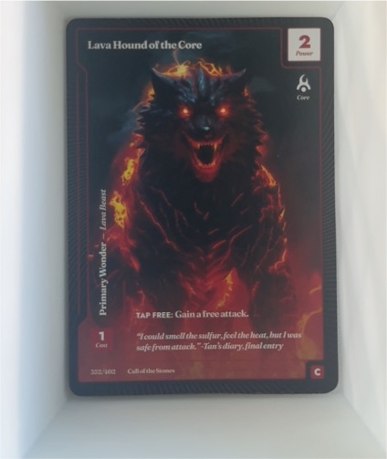 Wonders of the First #352/402 Lava Hound of the Core — front
