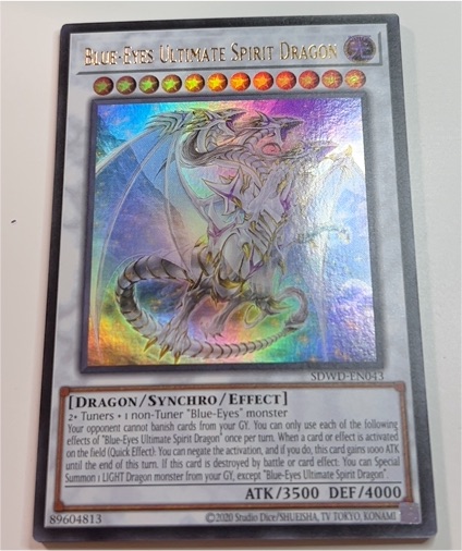 2020 Yu-Gi-Oh! SDWD-EN043 Blue-Eyes Ultimate Spirit Dragon — front