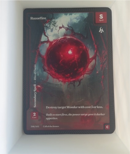 Force of Will 2023 Wonders of the First #368 Razorfire — front
