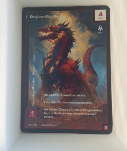 Call of the Seas #253 Exogloam Reptile — front