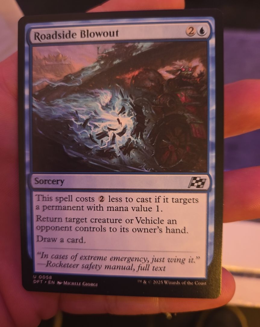 2025 Magic: The Gathering #58 Roadside Blowout — front
