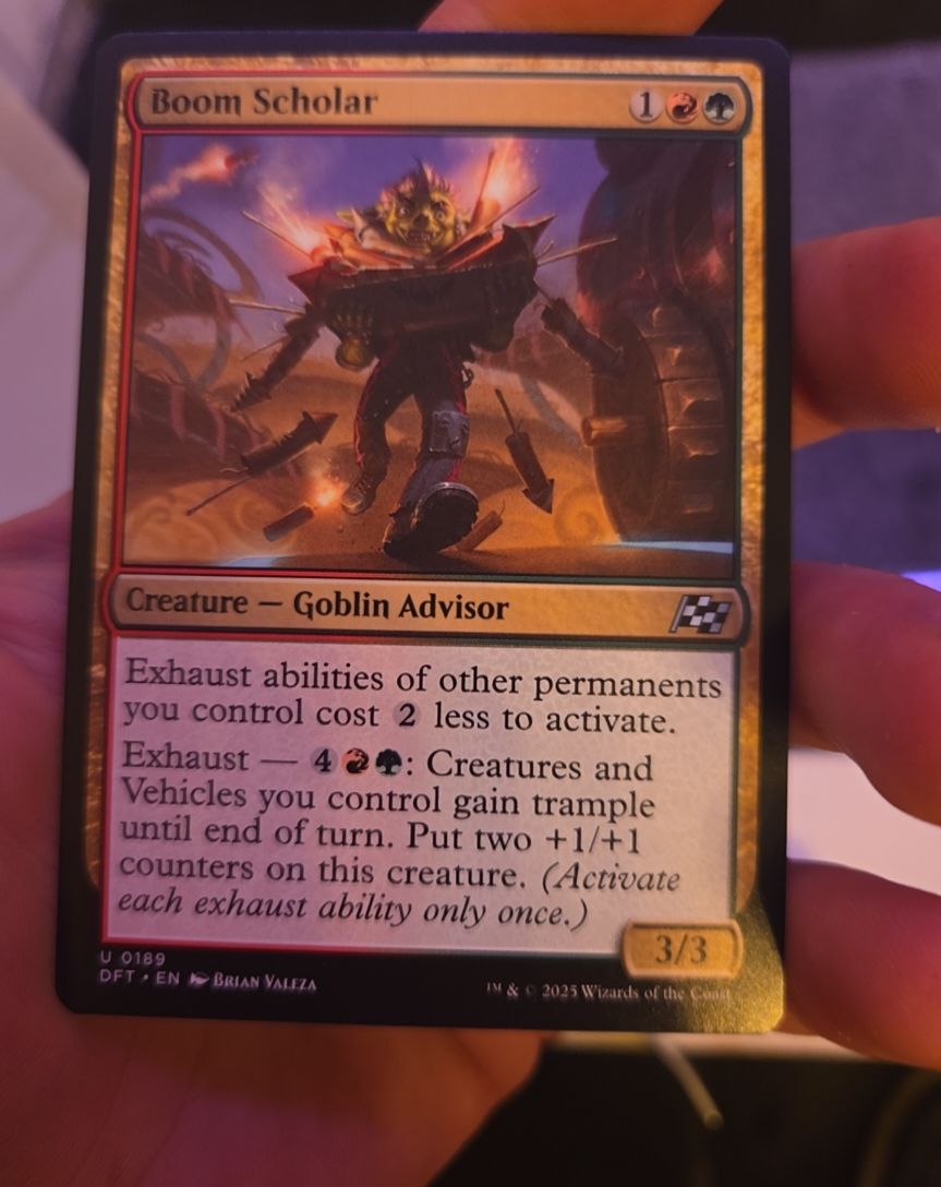 2025 Magic: The Gathering #189 Boom Scholar — front