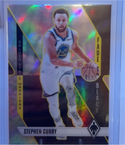 2023-24 Panini Phoenix #22 Stephen Curry Fade To Black Silver — front