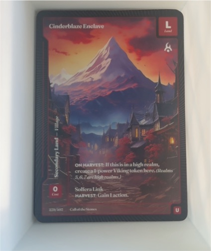 2024 Call of the Stones #328 Cinderblaze Enclave — front