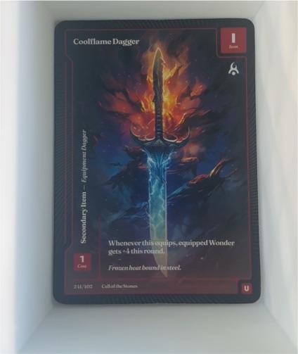 2026 Wonders of the First #211 Coolflame Dagger — front