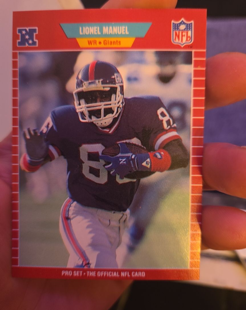 1989 Pro Set #287 Lionel Manuel — front