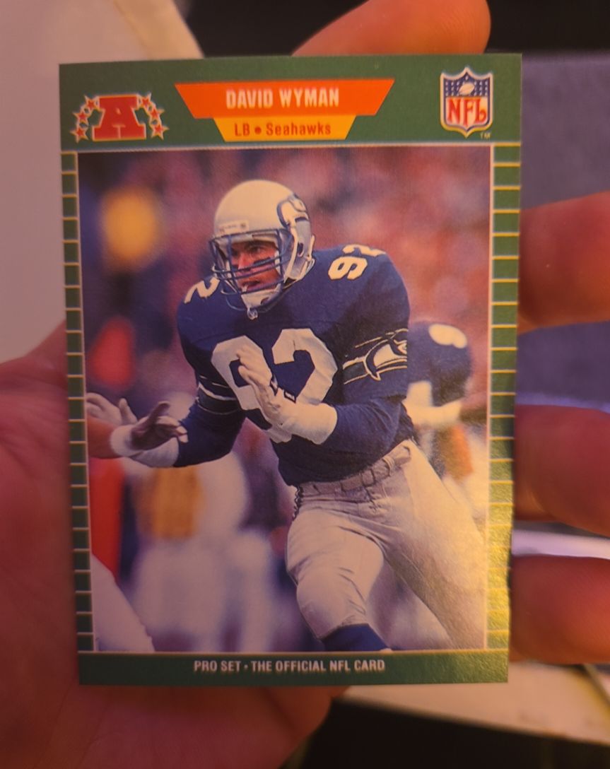 1989 Pro Set #407 David Wyman — front