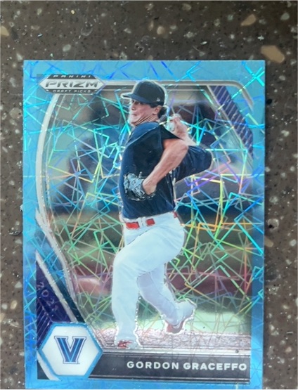 2021 Panini Prizm Draft Picks #PDP151 Gordon Graceffo Blue Velocity Prizm — front