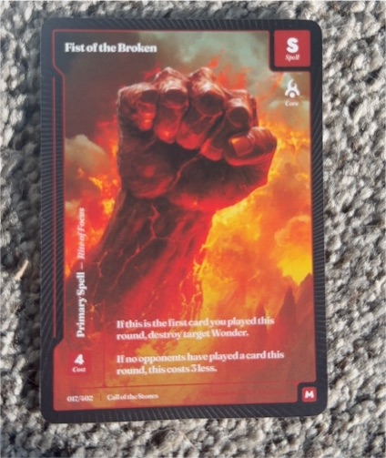 2025 Call of the Stones #087/402 Fist of the Broken — front