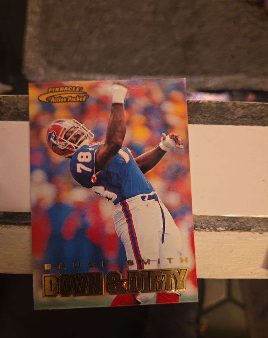 1997 Pinnacle Action Packed #116 Bruce Smith — front