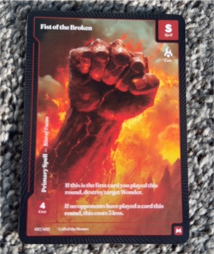 2025 Call of the Stones #062 Fist of the Broken — front