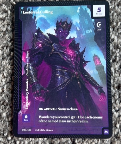 2025 Wonders of the First #028 Losterzar Culling — front