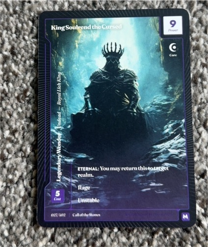 Call of the Stones #027 King Soulrend the Cursed — front