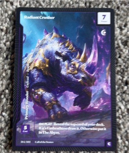 Wonders of the First #256 Radiant Crusher — front