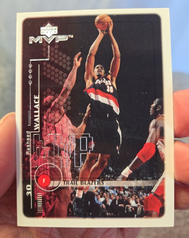 1999-00 Upper Deck MVP #130 Rasheed Wallace — front