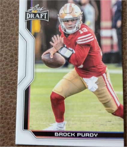 2023 Leaf Draft #B1-1 Brock Purdy — front