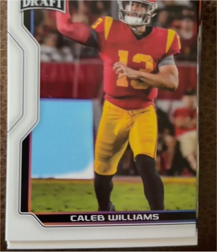 2023 Leaf Draft #B1-2 Caleb Williams — front