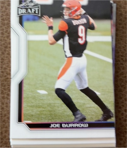 2023 Leaf Draft #B1-3 Joe Burrow - Cincinnati Bengals — front