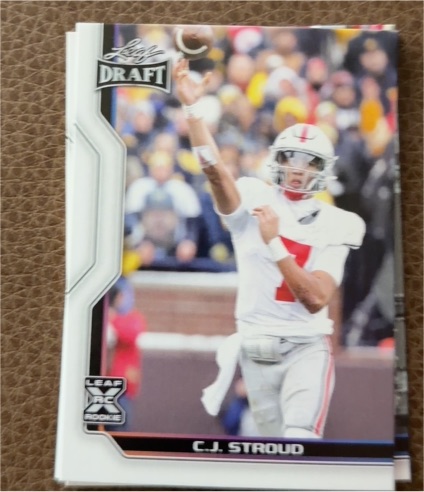 2023 Leaf Draft #B1-6 C.J. Stroud — front