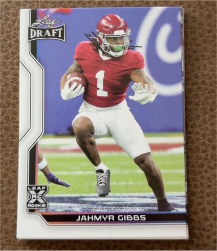 2023 Leaf Draft #B1-8 Jahmyr Gibbs — front