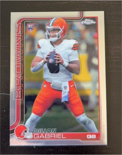 2025 Topps Chrome #317 Dillon Gabriel — front