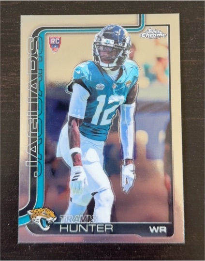 2025 Topps Chrome Football #332 Travis Hunter — front