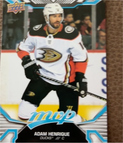 2020 Upper Deck MVP #85 Adam Henrique — front
