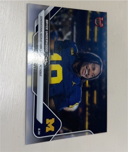 2025 Bowman U Now #1 Bryce Underwood — front