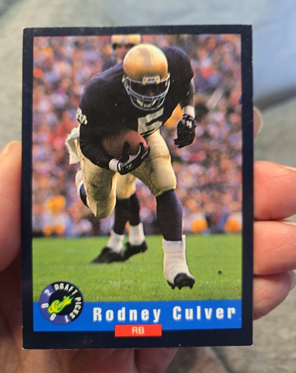 1992 Classic Draft Picks #47 Rodney Culver — front
