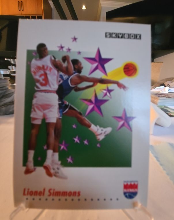 1991-92 Skybox #508 Lionel Simmons — front