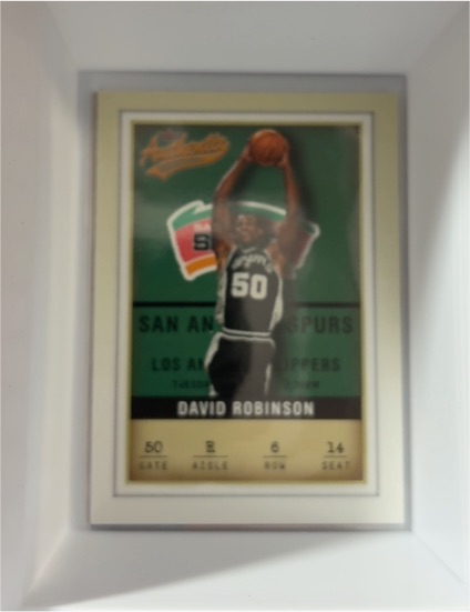2001-02 Fleer Authentix #6 David Robinson — front