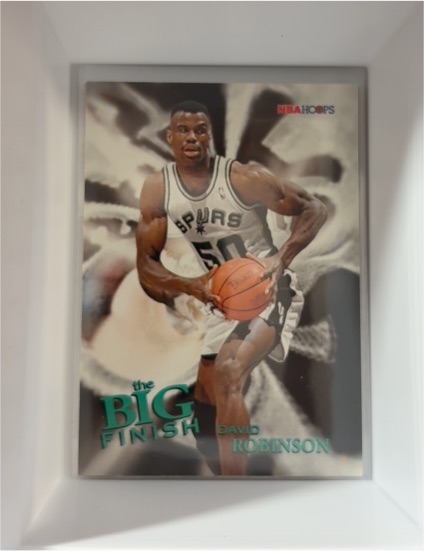 1996-97 NBA Hoops #186 David Robinson The Big Finish — front