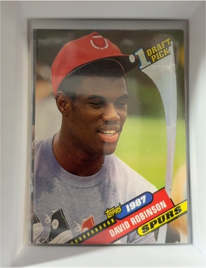 1987 Topps #1 David Robinson Draft Pick — front