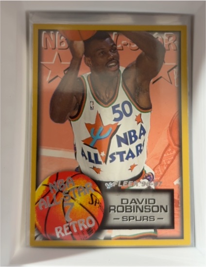 1996-97 Fleer NBA All-Star Retro #286 David Robinson — front