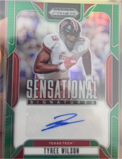 2025 Panini Prizm Draft Picks Sensational Signatures #SS-TYW Tyree Wilson — front