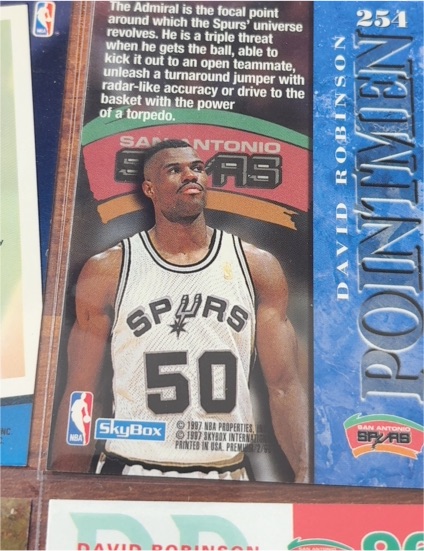 1996-97 SkyBox Premium #254 David Robinson Point Men — front