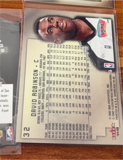 1999-2000 Fleer Ultra #125 David Robinson — front