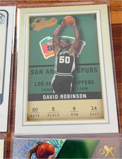 2001-02 Fleer Authentix #6 David Robinson — front