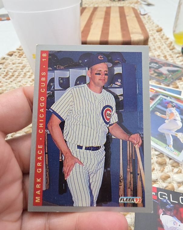 1993 Fleer #20 Mark Grace Chicago Cubs — front