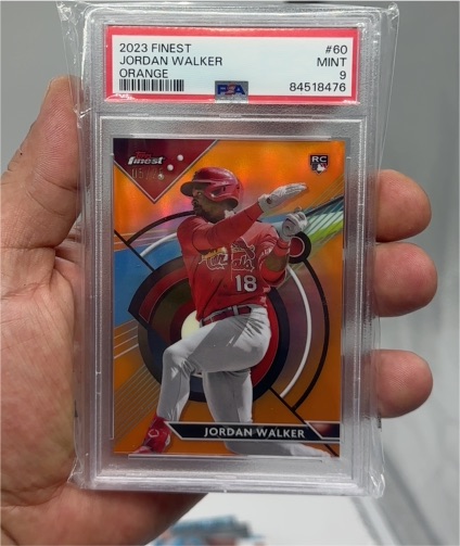 2023 Topps Finest #60 Jordan Walker Orange — front