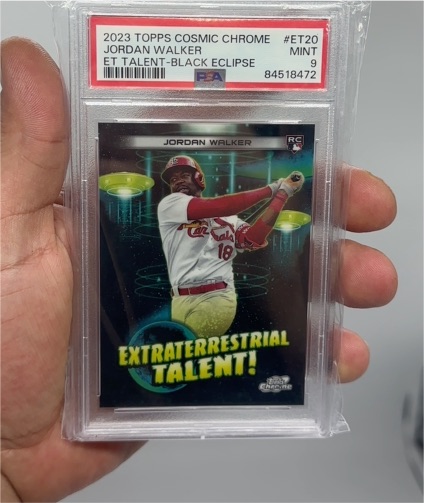 2023 Topps Cosmic Chrome #ET20 Jordan Walker ET Talent-Black Eclipse — front