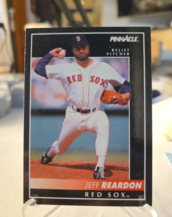 1992 Pinnacle #158 Jeff Reardon Boston Red Sox — front