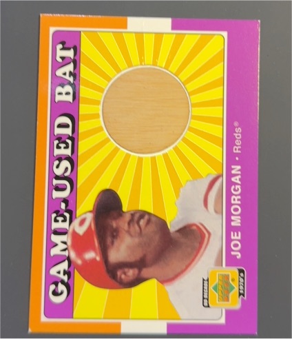 2001 Upper Deck Decade 1970's #B-JM Joe Morgan Game-Used Bat — front