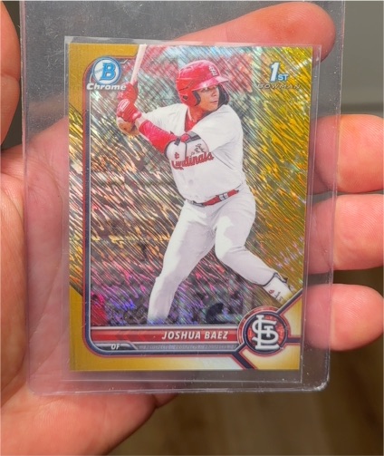 2022 Bowman Chrome #BCP-112 Joshua Baez — front