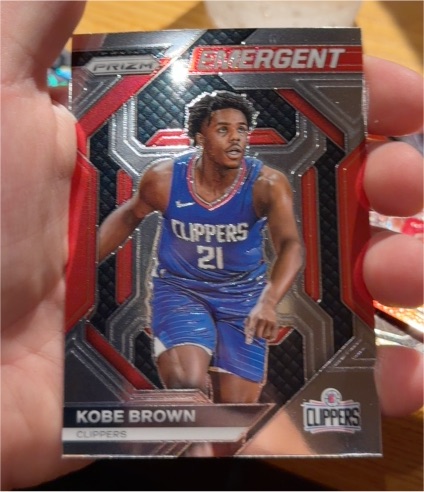 2023-24 Panini Prizm Emergent #18 Kobe Brown — front