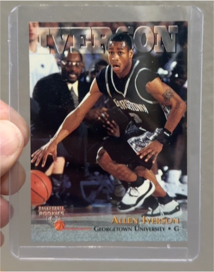 1996 Score Board Basketball Rookies #1 Allen Iverson — front
