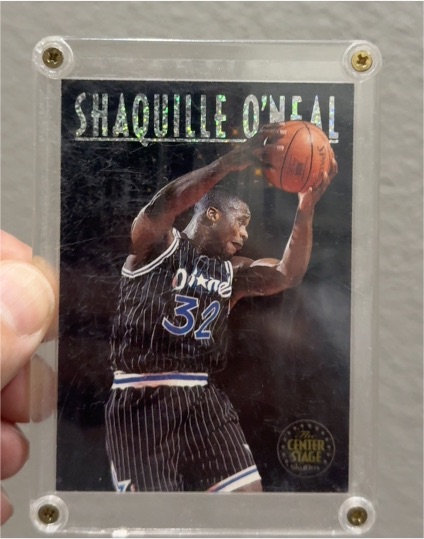 1993-94 SkyBox Premium Center Stage #CS2 Shaquille O'Neal Orlando Magic — front